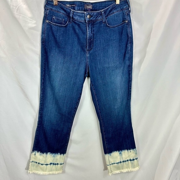 NYDJ Billie Ankle boot in bleached tie dye size 14 - Picture 1 of 8